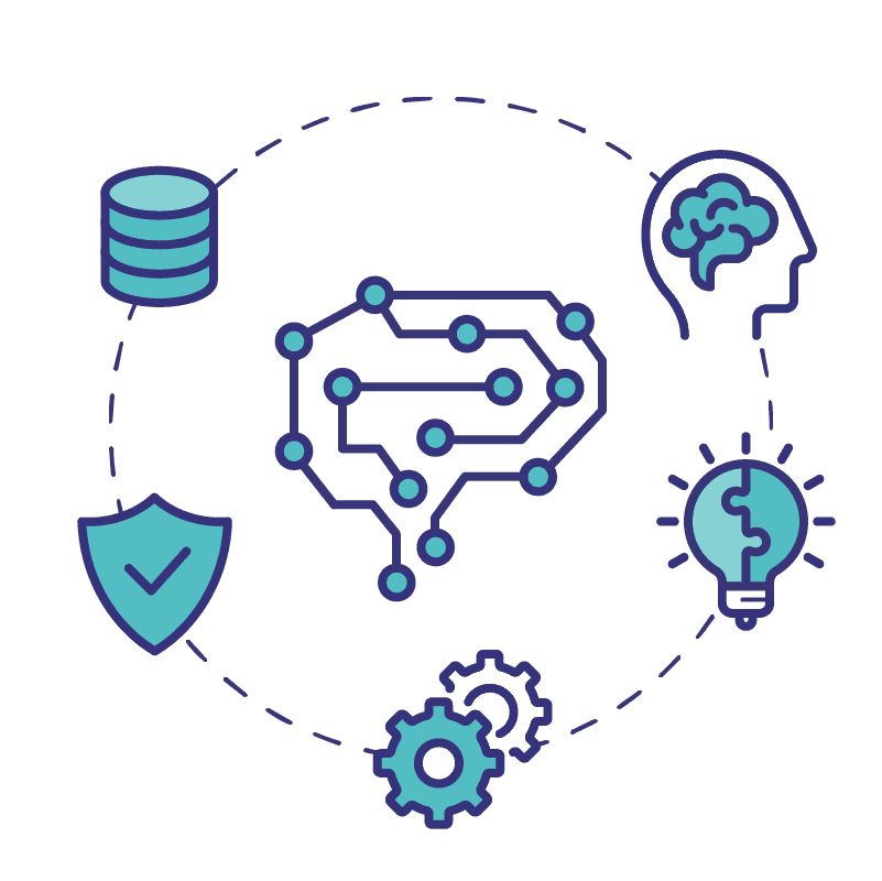 Icoon van AI-driven data science